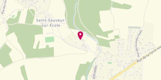 Plan de Club de Tennis Saint Sauveur Sur Ecole, 2 Rue Creuse, 77930 Saint-Sauveur-sur-École