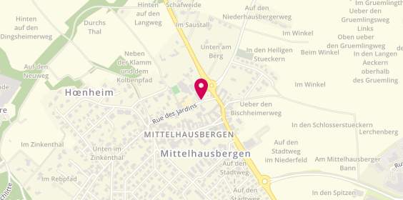 Plan de Tc Colline Mittelhausbergen, 19 Rue des Jardins, 67206 Mittelhausbergen