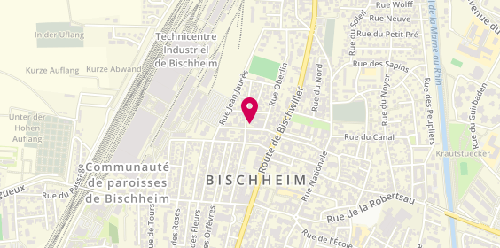 Plan de Association de Gymnastique Alsatia-Bischheim, 10 Rue Robert Kieffer, 67800 Bischheim