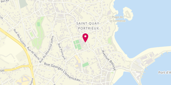 Plan de St Quay Portrieux Tennis Club, Club House des Tennis Muni
Place de la Poste, 22410 Saint-Quay-Portrieux