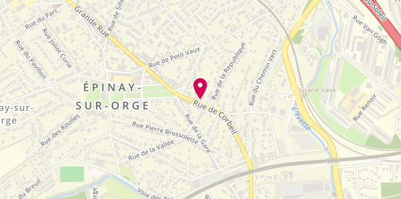 Plan de Sport & Sens, 9 Rue de Corbeil, 91360 Épinay-sur-Orge
