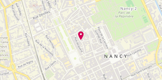 Plan de Amicale laïque des Cordeliers - Nancy Dynamique Gym, 14 Rue du Cheval Blanc, 54000 Nancy