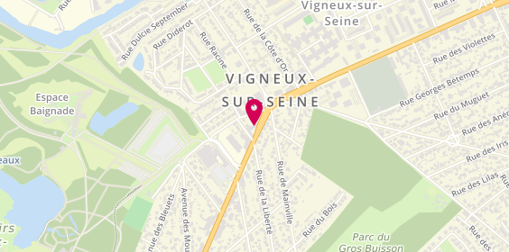 Plan de Icon Jiu Jitsu Team Paris, 39 avenue Henri Barbusse, 91270 Vigneux-sur-Seine