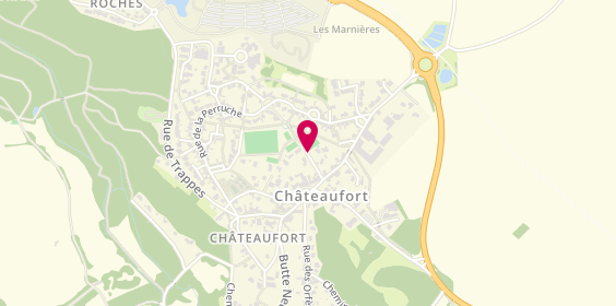 Plan de Tennis club Chateaufort, All. Du Clos Brosset, 78117 Châteaufort