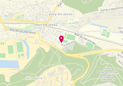 Plan de Tennis Club Josassien, 21 Rue Saint-Roch, 78350 Jouy-en-Josas