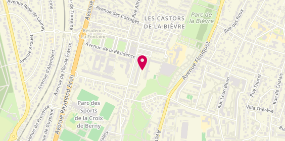 Plan de Tennis Club la Fontaine, 118 Av. Saint-Exupéry, 92160 Antony
