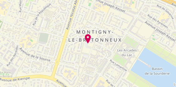 Plan de Montigny Gym, 66 Rue Mare Aux Carats, 78180 Montigny-le-Bretonneux