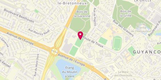 Plan de Urban Soccer, 19 Route de Troux, 78280 Guyancourt