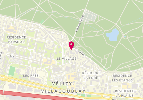 Plan de Poney Club de Vélizy, 12 Rue Albert Thomas, 78140 Vélizy-Villacoublay