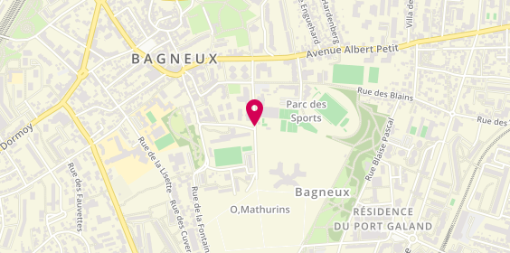 Plan de COM Bagneux Tennis Club, 1 Rue des Mathurins, 92220 Bagneux