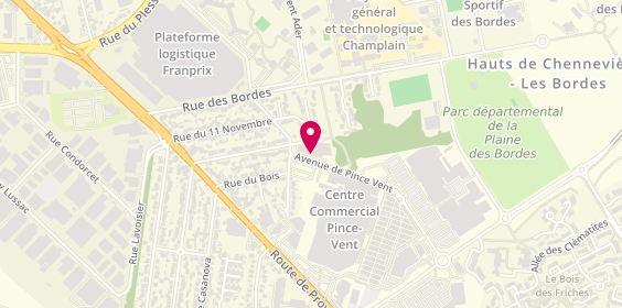 Plan de Defigym, 4 Rue des Prés de Champlain, 94430 Chennevières-sur-Marne