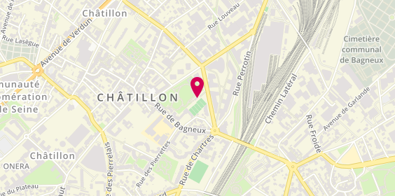 Plan de Arsenal Chatillon Tennis Club, 92 Boulevard de la Liberté, 92320 Châtillon