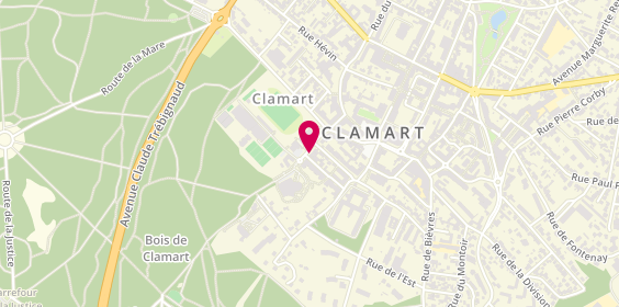 Plan de Tennis Club de Clamart, Place Jules Hunebelle, 92140 Clamart