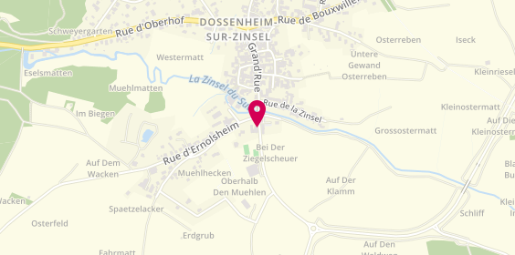 Plan de Dossenheim Tennis Club, 154 Mnt du Tilleul, 67330 Dossenheim-sur-Zinsel