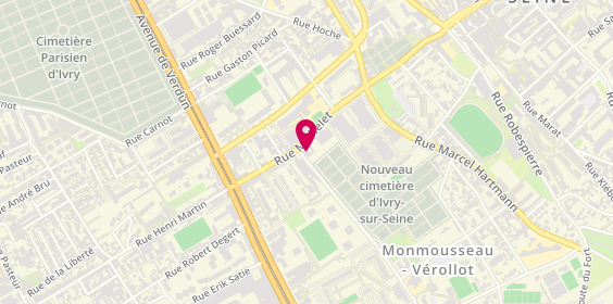 Plan de Giet'Studio, 5 Rue Gaston Monmousseau, 94200 Ivry-sur-Seine
