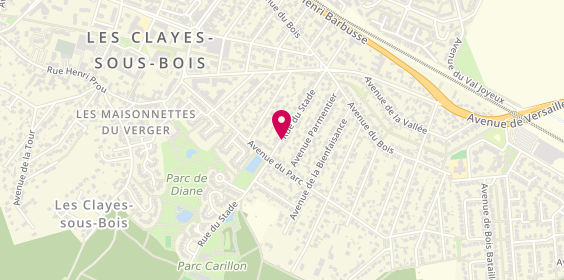 Plan de USMC Pétanque, Complexe Sportif Cérillon Rue Stade, 78340 Les Clayes-sous-Bois