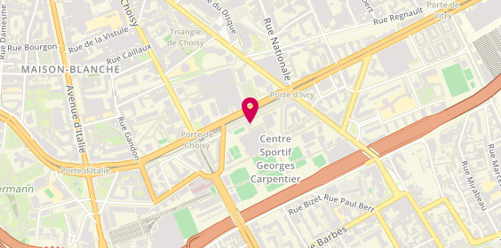 Plan de Centre Sportif Georges Carpentier, 81 Boulevard Masséna, 75013 Paris