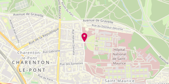 Plan de Asso Perso Inter Hospitalier de Saint Maurice, 14 Rue du Val d'Osne, 94410 Saint-Maurice