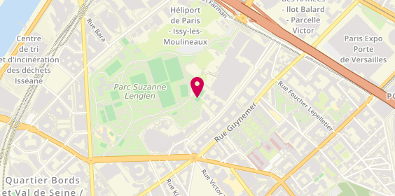 Plan de Centre Sportif Suzanne Lenglen, 2 Rue Louis Armand, 75015 Paris