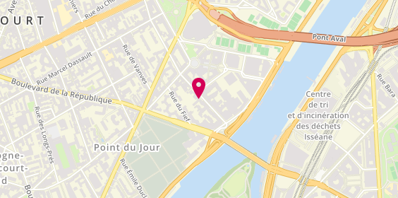 Plan de Gavroche Fitness, 29 Rue des Peupliers, 92100 Boulogne-Billancourt