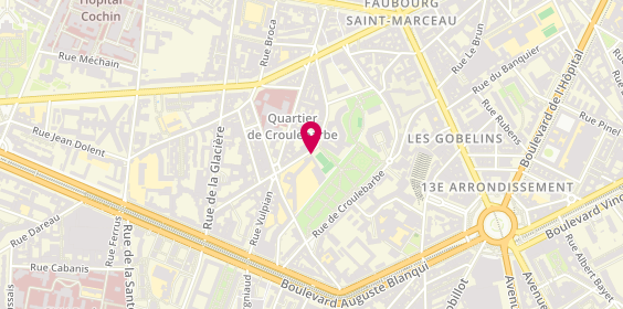 Plan de Gymnase du Lycee Rodin, 39 Rue des Cordelières, 75013 Paris