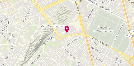 Plan de Centre Sportif Commandant Mouchotte, 33 Rue du Commandant René Mouchotte, 75014 Paris