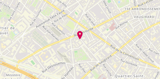 Plan de Gymnase Saint, 8 Rue Saint-Lambert, 75015 Paris