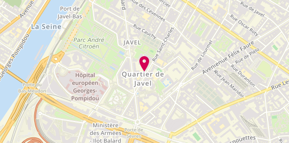 Plan de Gymnase du College Andre Citroen, 198 Rue Saint Charles, 75015 Paris