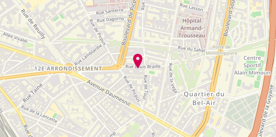 Plan de Anthony's Studio - Fitness Price, 16 Rue Louis Braille, 75012 Paris