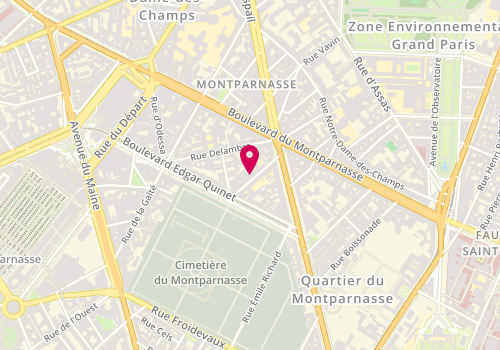 Plan de Gymnase Huyghens, 10 Rue Huyghens, 75014 Paris