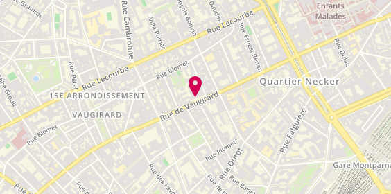 Plan de Salle de sport One Vaugirard, 208 Rue de Vaugirard, 75015 Paris