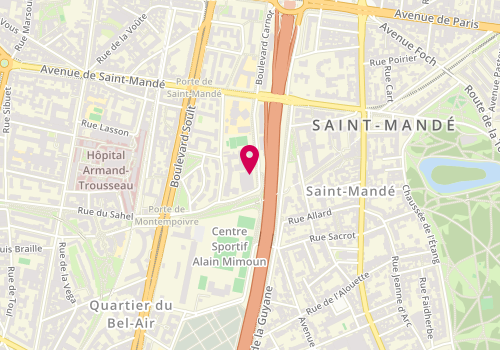 Plan de Piscine Roger le Gall, 34 Boulevard Carnot, 75012 Paris