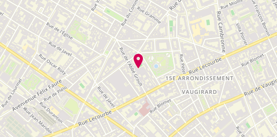 Plan de Centre Sportif Croix, 107 Rue de la Croix Nivert, 75015 Paris