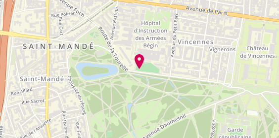 Plan de Lawn Tennis de Saint-Mandé, 68 avenue des Minimes, 94160 Saint-Mandé