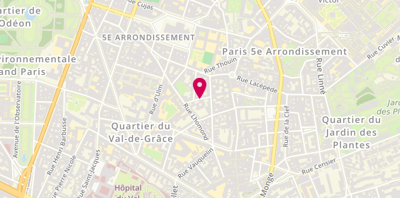 Plan de Gymnase Amyot, 3 Rue Amyot, 75005 Paris