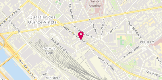 Plan de Gymnase Daumesnil, 74 avenue Daumesnil, 75012 Paris