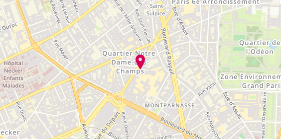 Plan de Salle de sport One Montparnasse, 149 Rue de Rennes, 75006 Paris