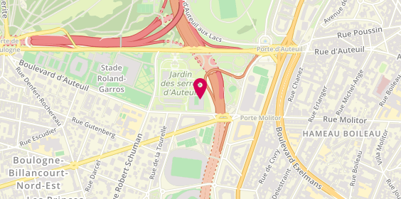 Plan de Stade Roland-Garros, 2 avenue Gordon Bennett, 75016 Paris
