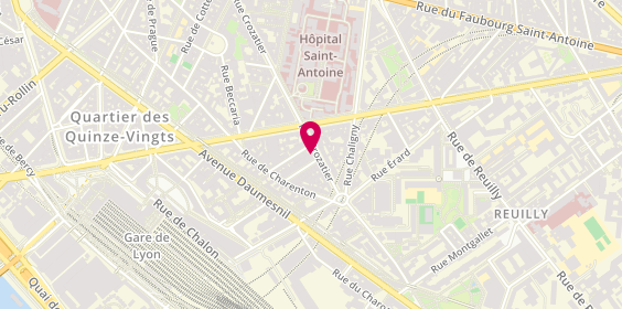 Plan de Basic-Fit Paris Rue Crozatier, Rue Crozatier 17, 75012 Paris
