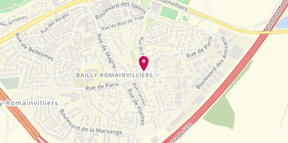 Plan de Gym Bailly Val d'Europe, 51 Rue de Paris, 77700 Bailly-Romainvilliers