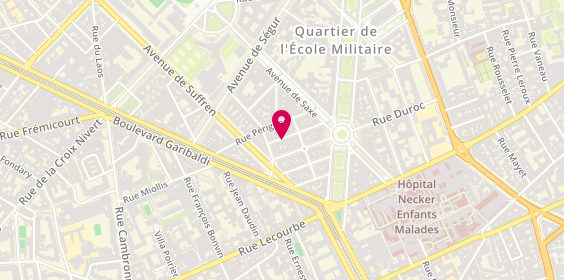 Plan de Ass Club Sportif des Deux Rives, 11 Bis Rue César Franck, 75015 Paris