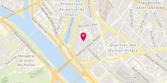 Plan de Centre Sportif Bercy, 242 Rue de Bercy, 75012 Paris