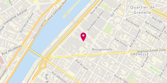 Plan de Centre Sportif Keller, 16 Rue Ingénieur Robert Keller, 75015 Paris