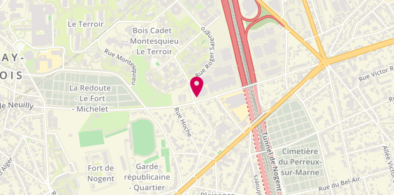 Plan de Neoness salle de sport Fontenay-Sous-Bois, 83 avenue de Neuilly, 94120 Fontenay-sous-Bois