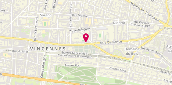 Plan de Central Fit, 14 Rue de Fontenay, 94300 Vincennes