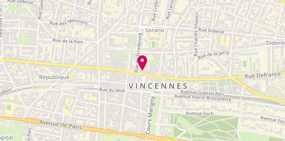 Plan de Cercle Tissier, 108 Rue de Fontenay, 94300 Vincennes