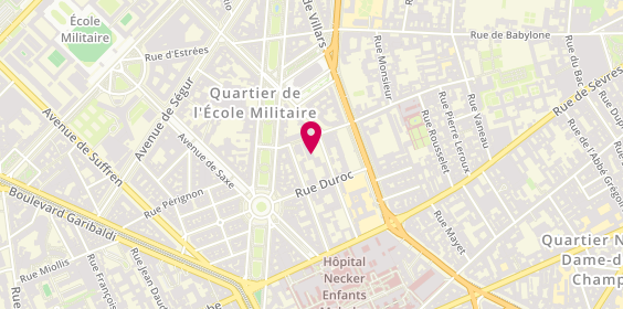 Plan de Gymnase Masseran, 6 Rue Masseran, 75007 Paris
