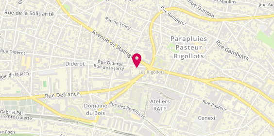 Plan de Studio la Plage, 216 Rue Diderot, 94300 Vincennes