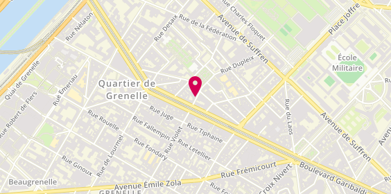 Plan de Basic Fit, 28 place Dupleix, 75015 Paris
