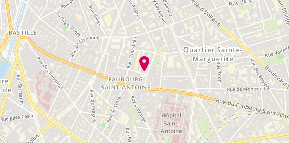 Plan de Centre Sportif Candie, 11 Rue de Candie, 75011 Paris